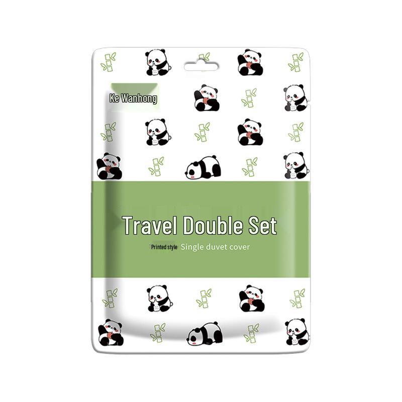 Portable Double Size Disposable Bed Sheet Set: Includes Anti-Dirt Three or Four Pieces with Pillowcase