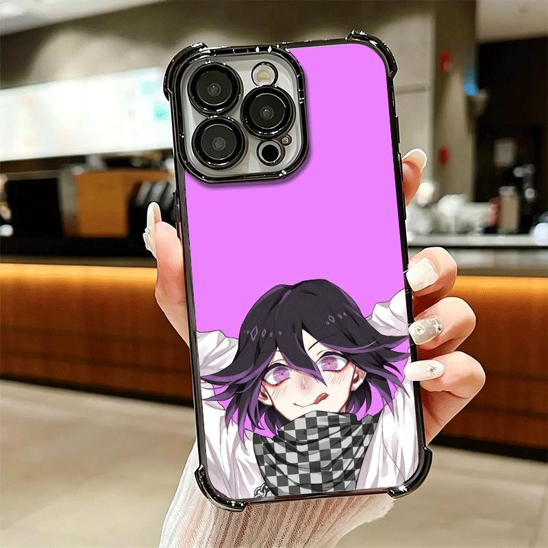 Anime D-Danganronpa Soft Phone Case For iPhone 15 16 17 Air 14 Pro Max 16E Plus 13 12 Mini Plating Anti-Fall Fundas