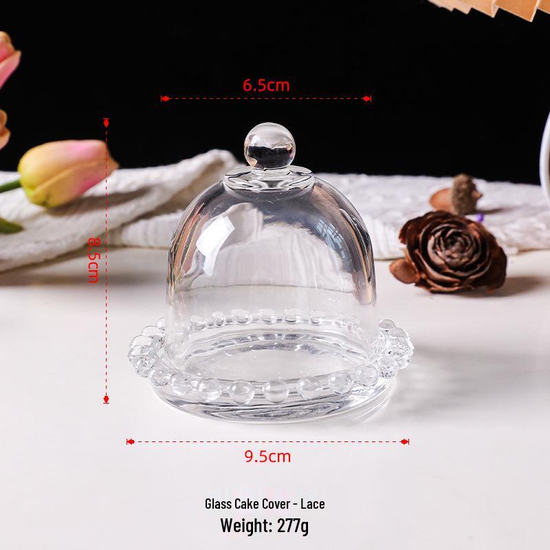 European Crystal Candy & Jewelry Glass Storage Box with Lid