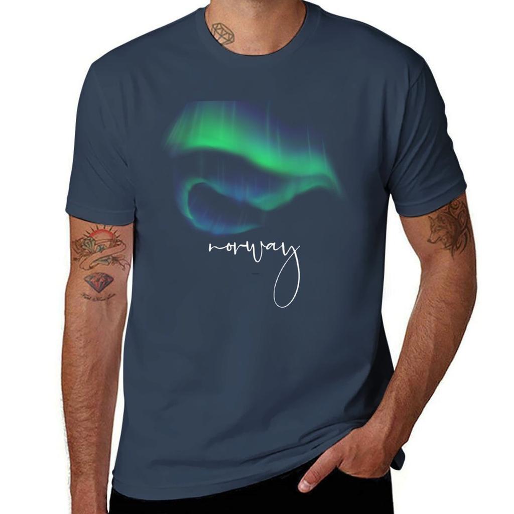 Northern light norway TShirt Work Style Casual TShirt
