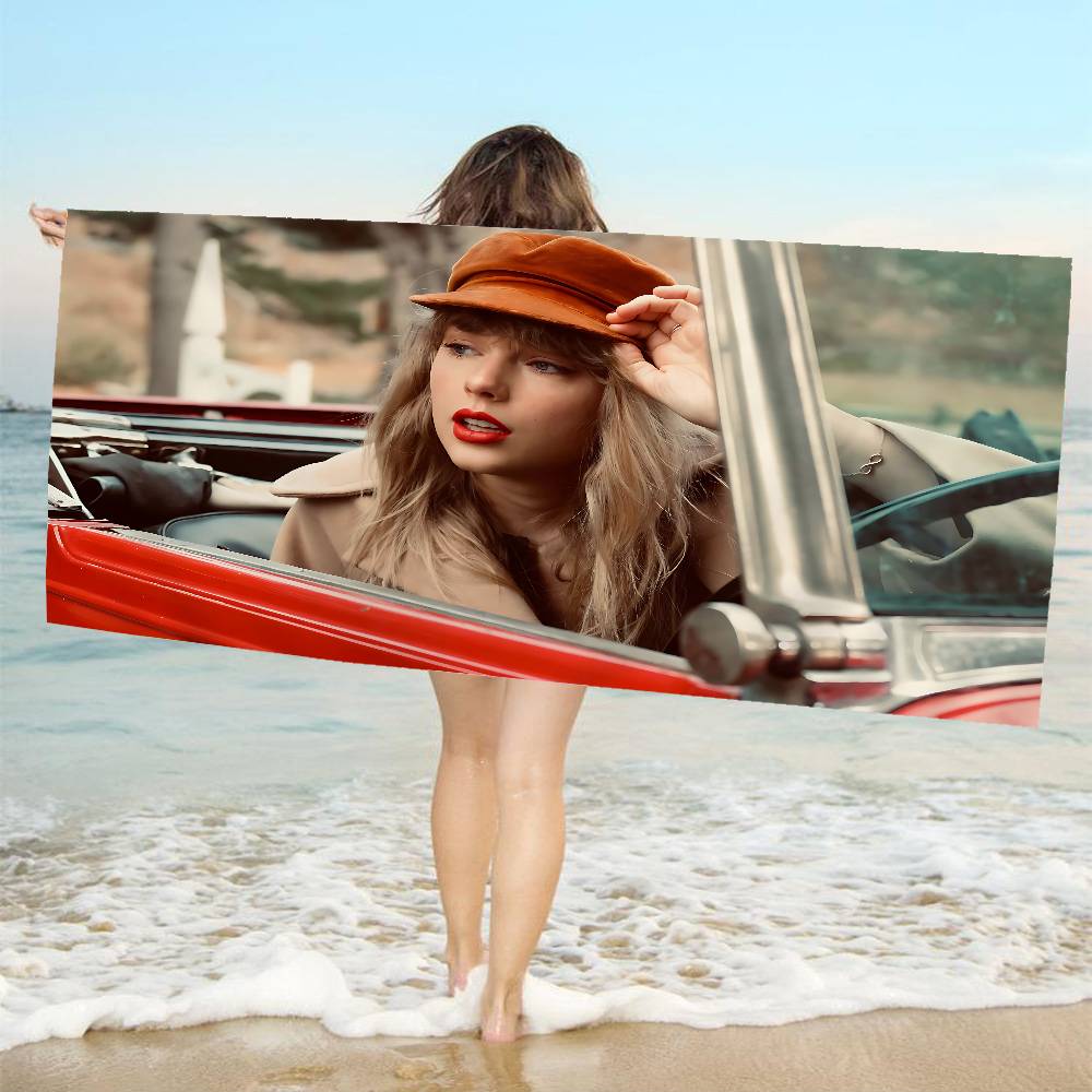 T-Taylor-SwiftS Singer Microfiber Blanket Quick Drying Beach Towels Oversized Printing Super Absorbent Pool Towel Blanket