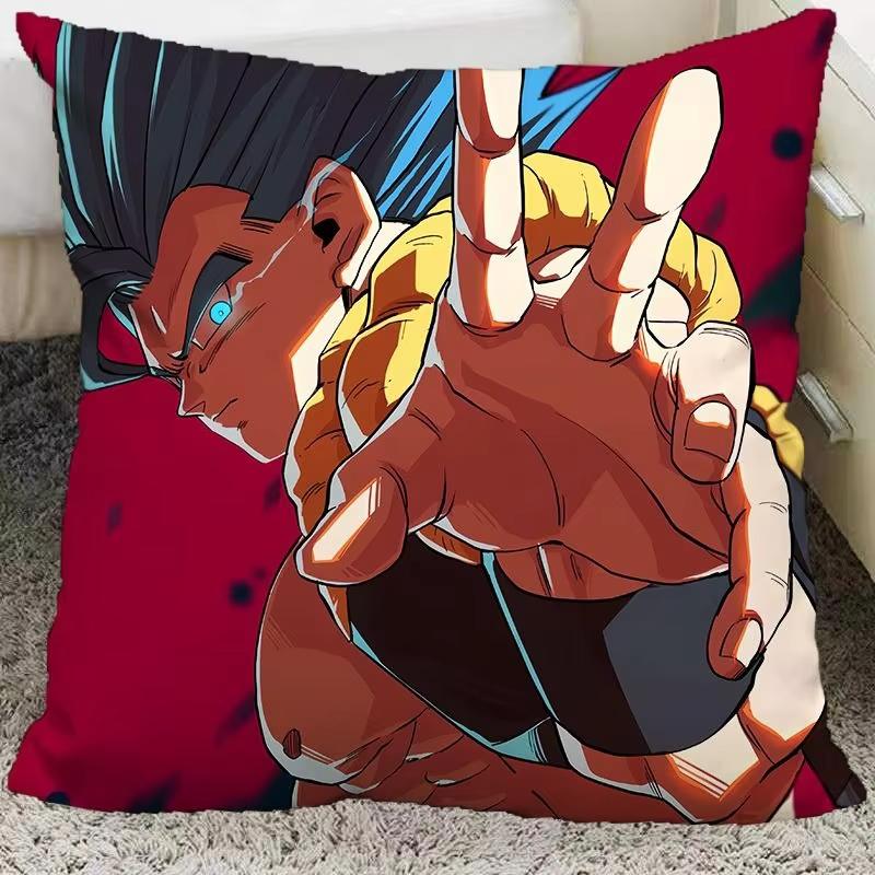 Dragon Ball Anime Cosplay Pillow Covers Decorative Home Double-Sided Print Square Pillow Living Room Decoration Pillowcase Gift