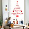 Art New Year Home Merry Christmas Xmas Tree Posters Window Decal Decor Wall Stickers