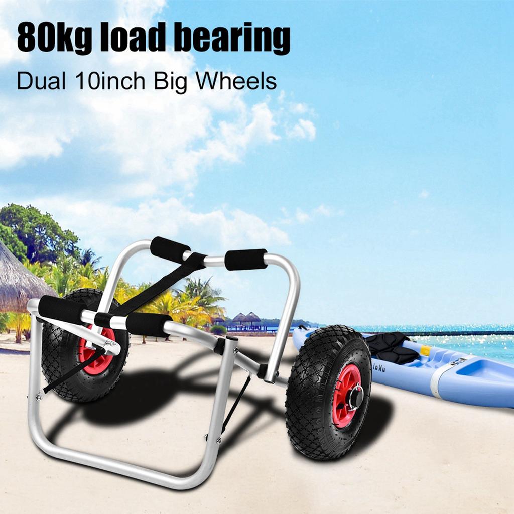 Kayak Canoe Wheel   Boat Carrier Trolley Cart Transport with 10\" Large Wheels for Convenient Storage Transport