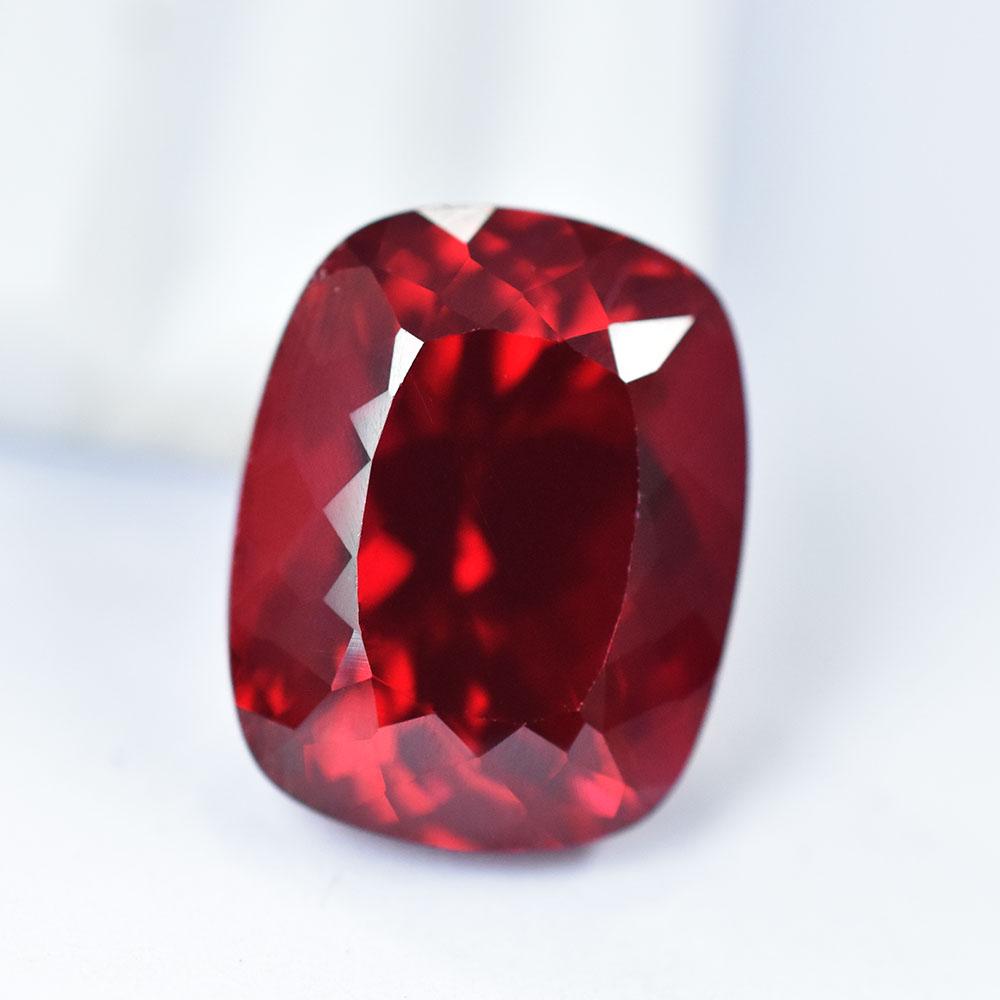 Red Ruby 22.00 Ct Excellent Cushion Shape NATURAL Loose Gemstone