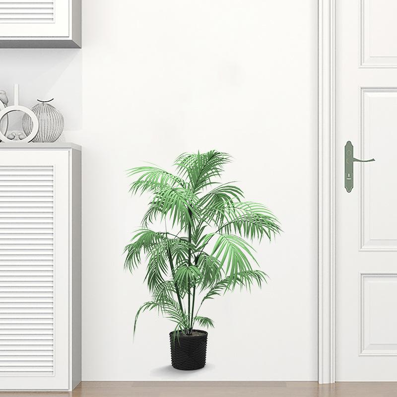 Simulation Of Green Plants Potted Art Wall Stickers For Bedroom Living Room Decoration Wall Decal