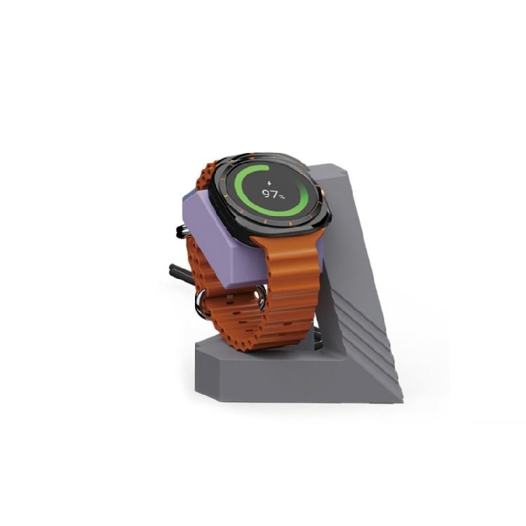 Elegant Geometric Power Adapter Charger Dock Bracket Base Suitable for Watch 7/6/5 Wearables Smartwatch Charging Stand