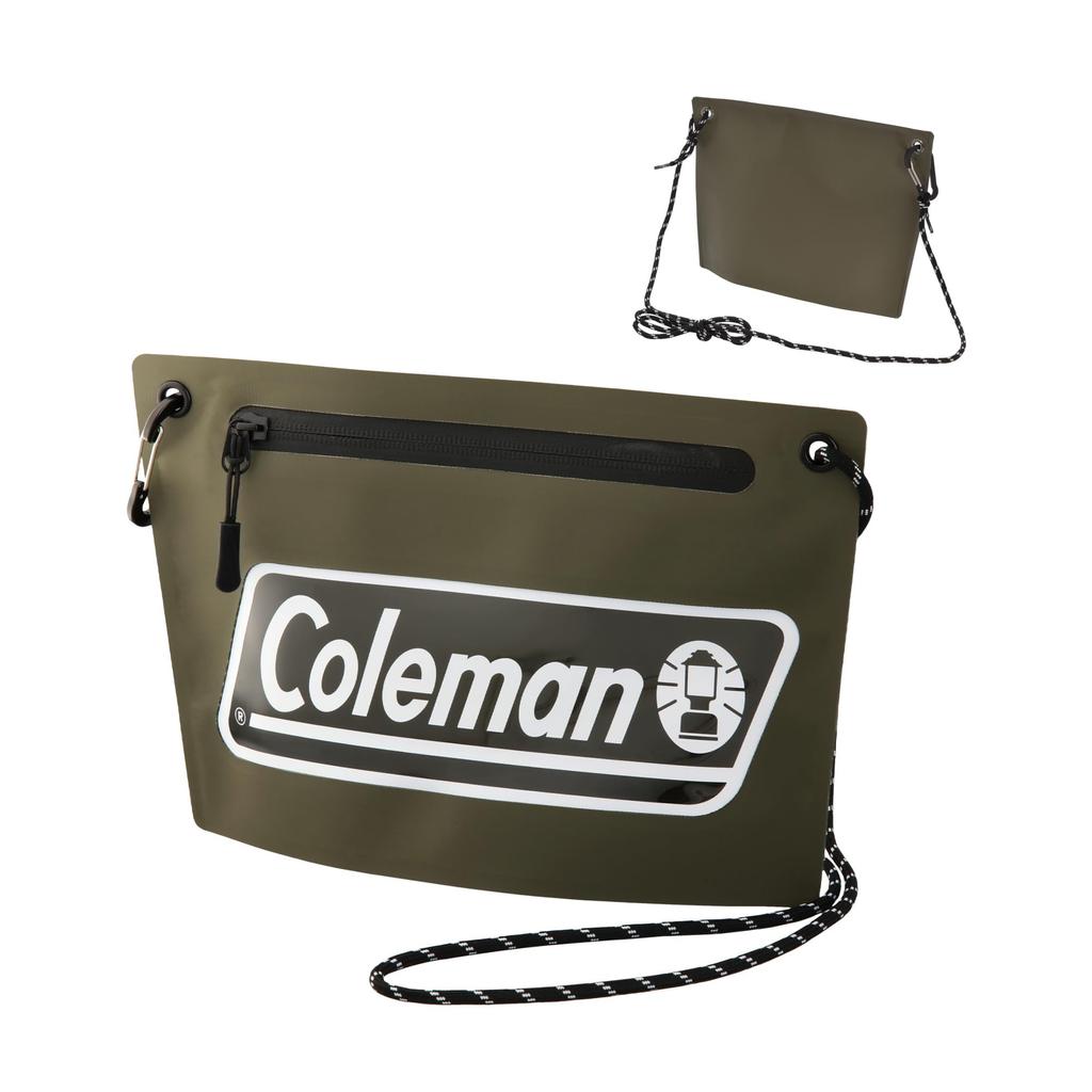 Etsumi Coleman Shoulder Seamless Outdoor Casual Bag for Men and Big Bag, Sacoche, Women, Carabiner, Lightweight, Logo, Olive, VCO-8779