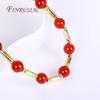18K Real Gold Plated Tube Spacer Beads,Beading Beads,Cut Corrugated Beads For Needlework DIY Bracelets Necklace Making