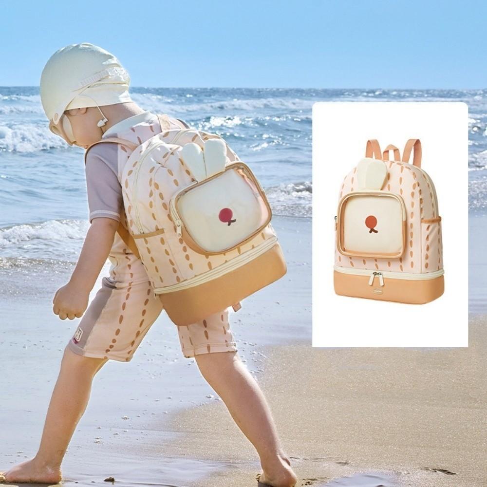 Shoe Compartment Children's Swimming Bag Dry Wet Separation Portable Beach Backpack  Boys Girls