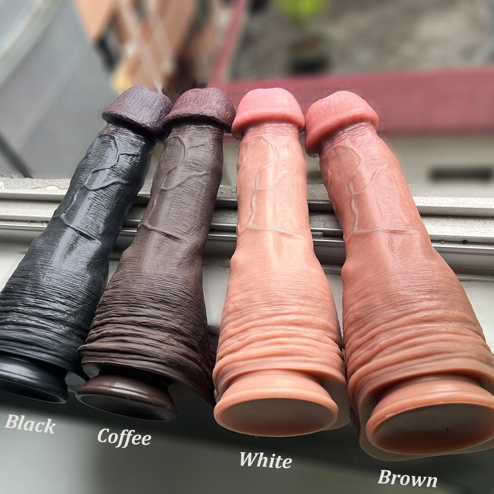 Dildo Realist XXL Mare – Silicon Lichid Moale 100% Penis Realist cu Ventuză Puternică, Jucărie Confortabilă pentru Masturbare Adultă pentru Femei, Bărbați și Cupluri