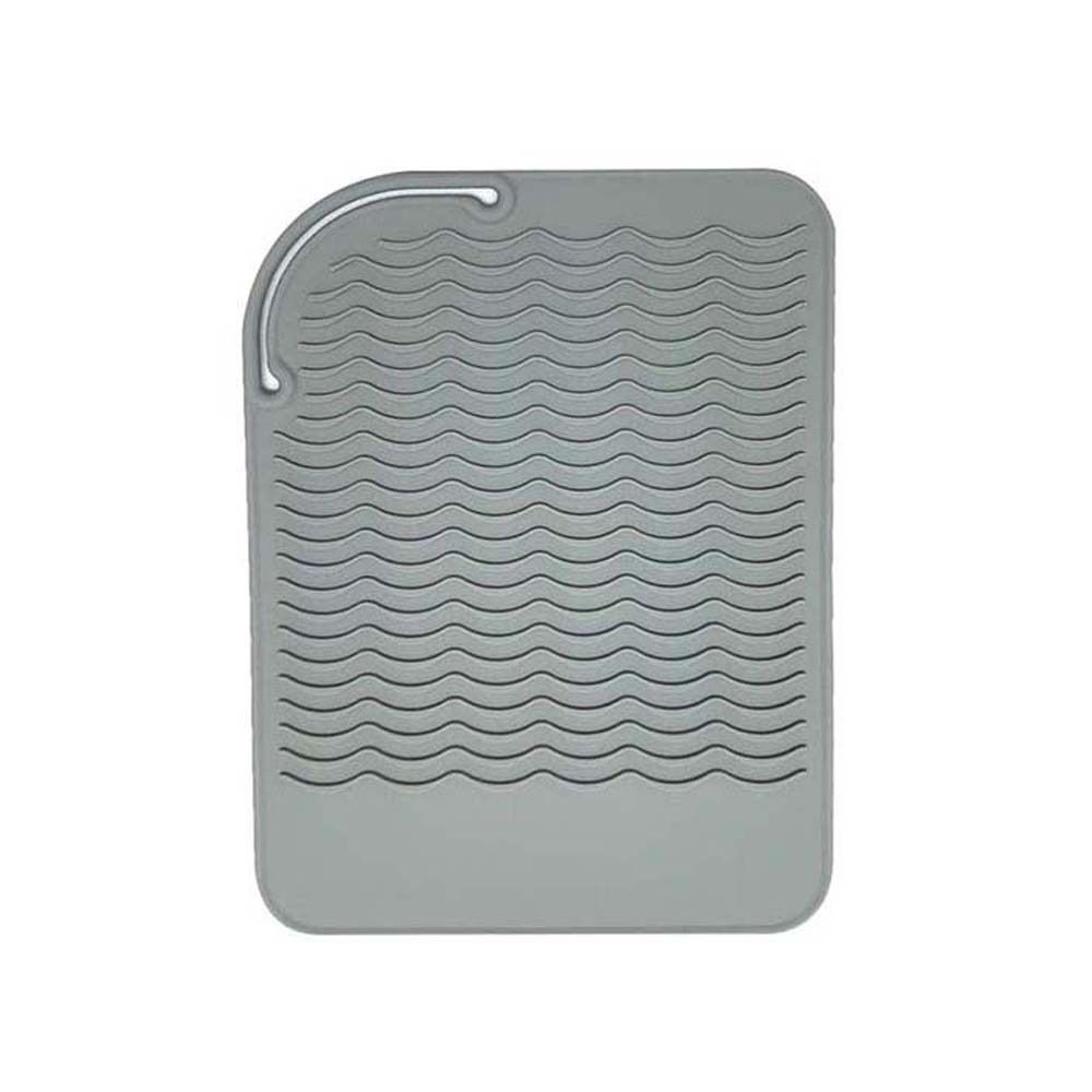 

Силиконовый коврик для хранения, термостойкий, коврик для выпрямителя волос, коврики для завивки волос, изоляционный коврик для завивки серый