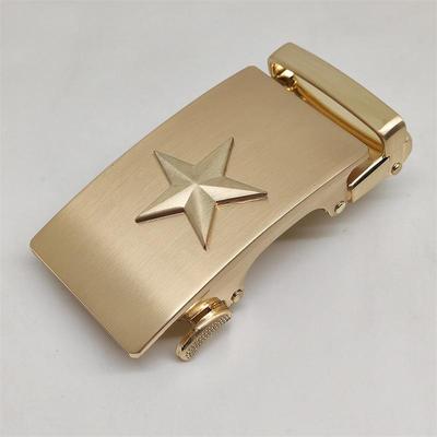 Five-Star Men's High-End Military Alloy Belt Buckle with Automatic Clasp