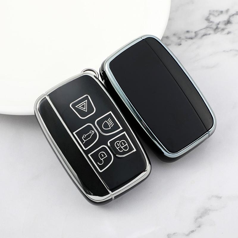 For Land Rover Range Rover Evoque Sport Freelander Discovery Velar For Jaguar Xe Xf Xj Tpu Car Key Case Shell Cover Fob