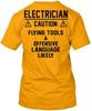 Funny Electrician Safety T Shirt Made In the USA Size S To 5XL