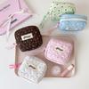 Polka Dot Cosmetic Bag Large Capacity Sanitary Napkin Storage Bag Small Lipstick Pouch  Women Girl