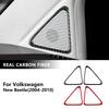 Real Soft Carbon Fiber Sticker For Volkswagen New Beetle 2004 2005 2006 2007 2008 2009 2010 Car A-Pillar Speaker Accessories