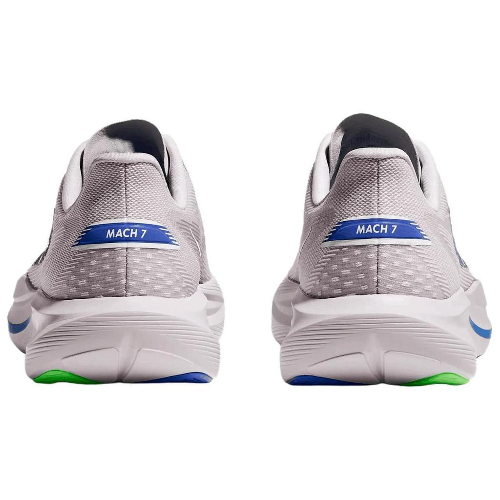 HOKA One One MACH 7 Cushioning Slip Resistant Abrasion Resistant Breathable Lightweight Running Shoes Unisex Gray Blue 1171905-AYCB