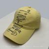 And Women Korean Style With Printed Pattern Letter Prints Vintage Baseball Caps Sun Protection Hand-Drawn All-Match Personalized Peaked Hats Casual