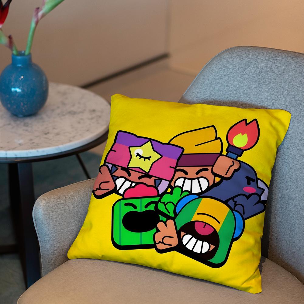 Federa Cuscino Film Gioco Caldo B-BRAWLs 2 in 1 Pillow Peluche Reversibile | Auto/Divano/Letto | Regalo Perfetto