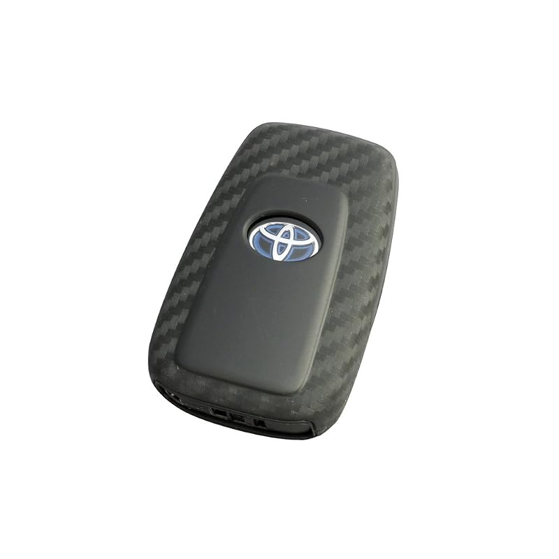 Tsuchiya Yac Car Interior Accessories Key Cover Smart Key Cover for Toyota 4 Carbon Fiber Style Silicone PZ-778