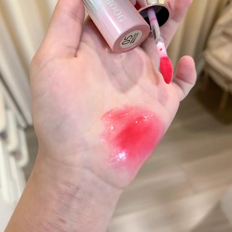 Gradient Pink Lip Tint: Mirror Finish, Plumping, Non-Fading, Moisturizing, Nude Makeup Lipstick