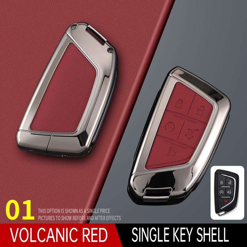 Styling Mouldings For Cadillac XT6 XT5 CT6 CT5 XT4 Men's Women's Bag Buckle Car Key Cortex Car Key Case Cover Protector Shell Fo