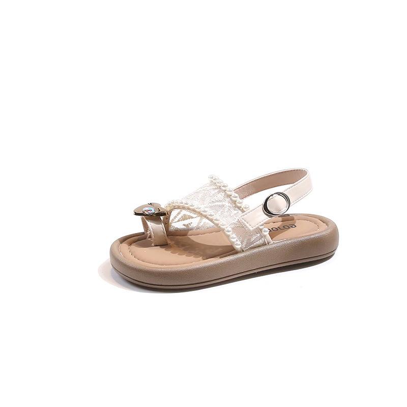Fashion Girls' Shoes Summer New Kids Shoes Retro Women's Sandals Anti Slip Child Sandals Soft Soled Girls' Sandals