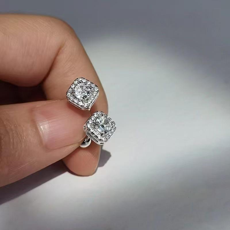 Stud Earrings Hip Hop Rock Style Couple Men Women Anniversary Birthday Gift