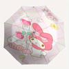 Cake My Melody Durable Cartoon Folding Umbrella, Portable 3-Fold Compact Umbrella for Men and Women, Suitable for Travel or Daily Use.Y012