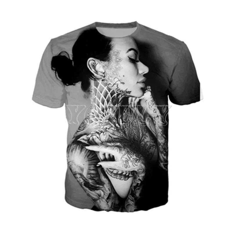 Sexy Göttin 3D-Druck Herren Damen T-Shirts Sommer Lockere Lässige Streetwear O-Ausschnitt Kurzarm Tops T-Shirts Damenkleidung 6XL