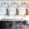 Moderne Runde K9 Kristall LED Deckenleuchte Dimmbar Aufputz Kleiner Deckenleuchter mit Fernbedienung