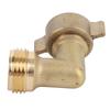 RV 90 Degree Hose Elbow Copper Enhanced Waterflow Efficiency RV Water Hose Connector with Wash Net Filter for Campervan