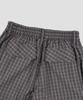 Beodeonteu Check String Cargo Elastic Pants [Brown]