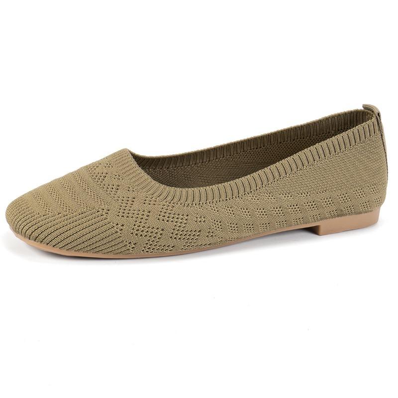 Cross-border Versatile Summer Casual and Comfortable Versatile Spring and Summer New Breathable Fly-woven One-pedal Soft-soled Women's Single Shoes
