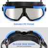 Professional Swim Goggles Women Men Adjustable Anti-Fog Wide View Swimming Goggles for Adults