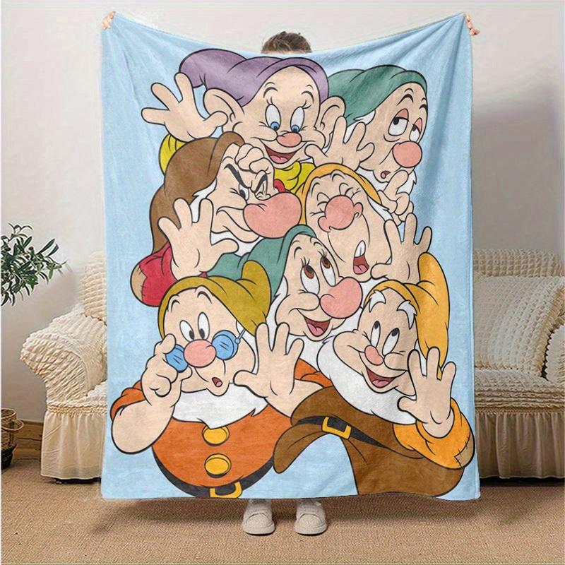 

1pc, Home Decor: Seven Dwarfs Flannel Blanket Perfect Gift for Bedroom, Living Room, Travel, Camping, Car 80x120cm