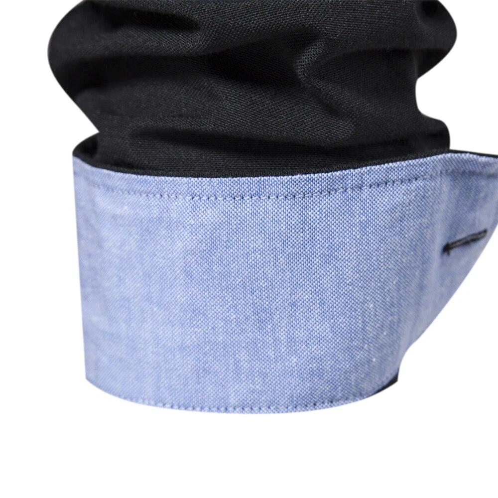 Trend Hub New Cotton Blend Men's Oxford Shirt Long Sleeve Button Down Social Buinesss Casual Shirts for Men