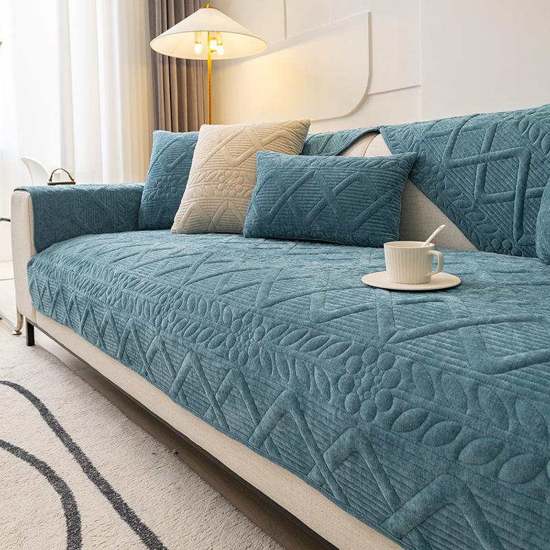 Nordic Chenille Sofa Cushion All-season Anti-skid Sofa Cover Cushion Backrest Towel Combination Sofa Cover