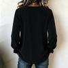 Women's V-Neck Velvet Long Sleeve Button Down Blouse Top for Work or Evening Out