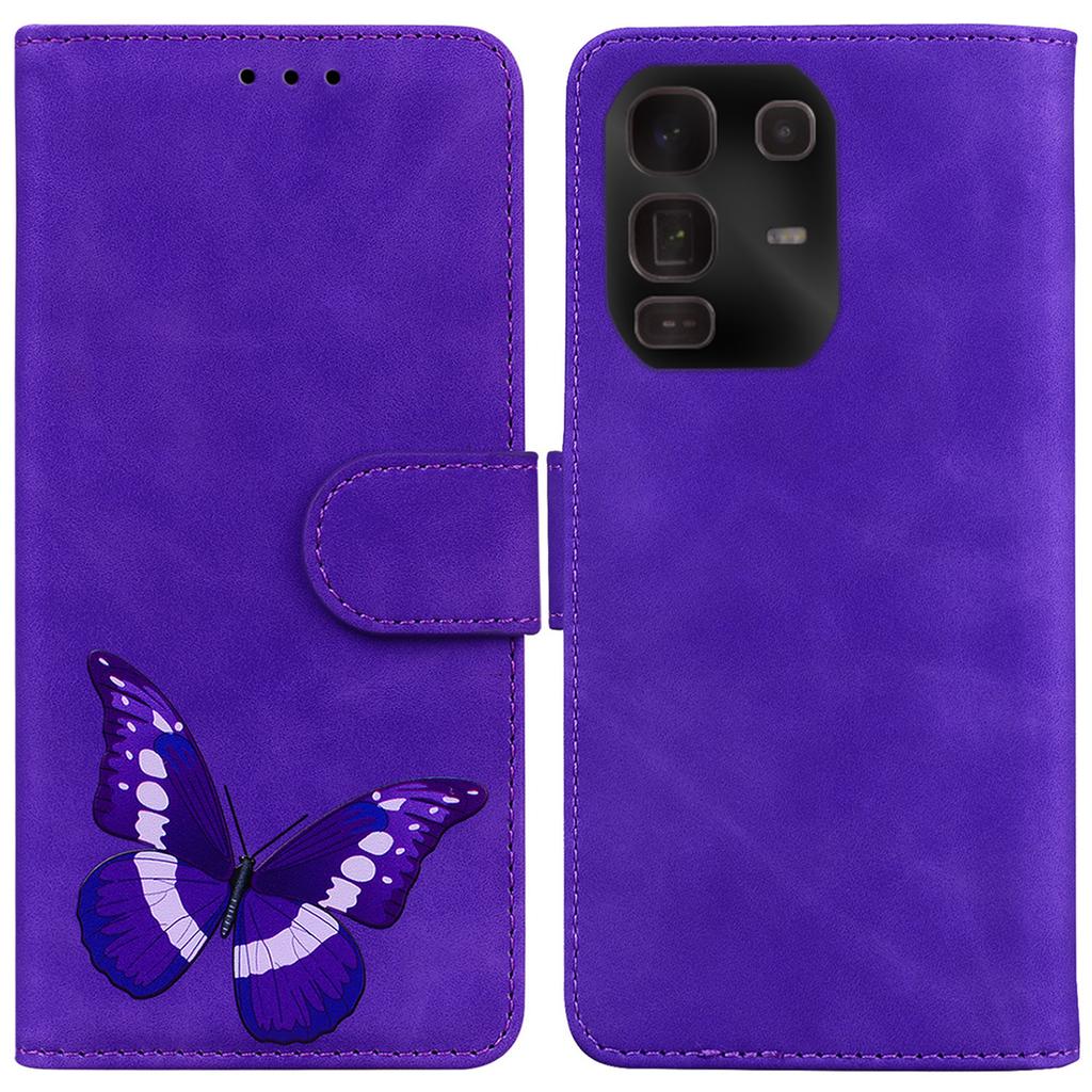 For Infinix Note 50 Pro+ 5G Stand Case PU Leather Phone Cover Butterfly Printed