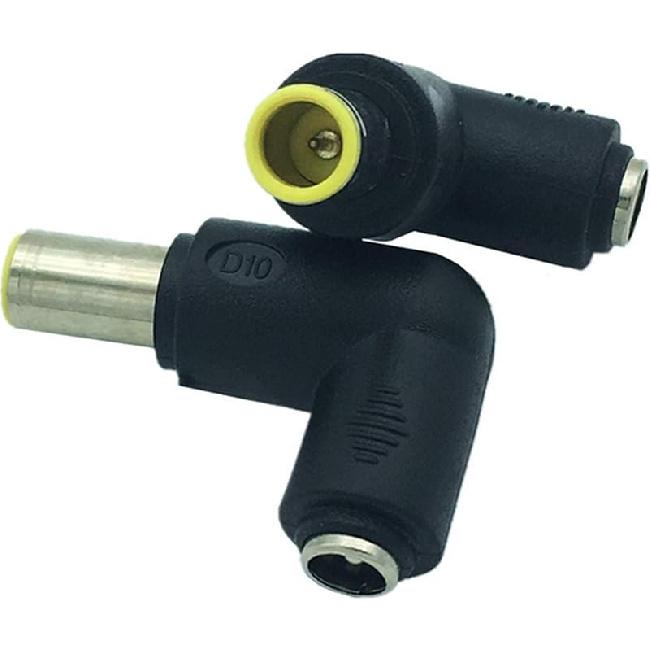 zdyCGTime DC2.5x0.7mm Male 90 Degree Angle to DC5.5x2.1mm Female Adapter5 Volt DC Barrel Power Jack Charging Cable Connector for Tablet, Electronic
