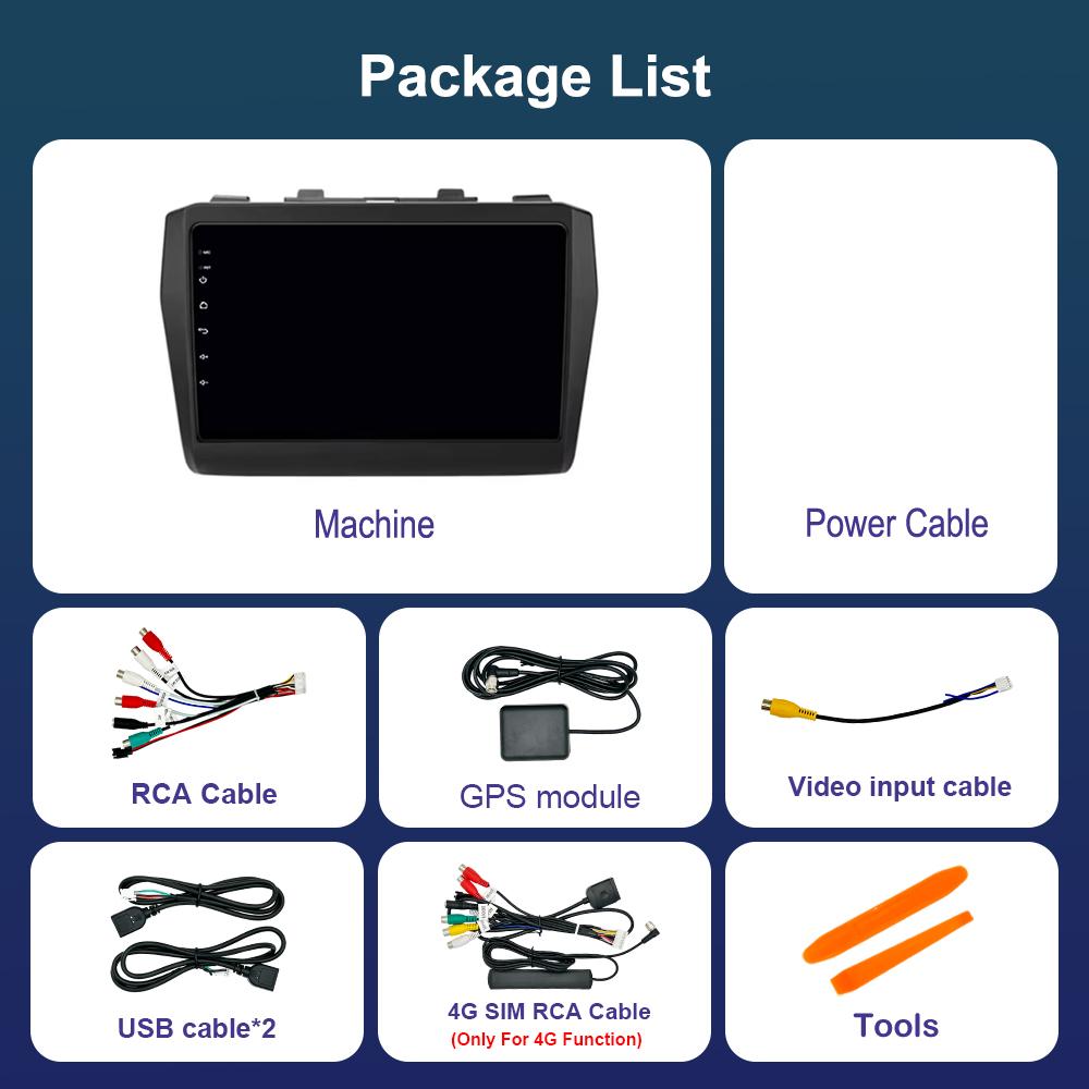 For Suzuki Swift 2016 - 2021 Android 14 Car Video Multimedia Player 4G Wifi DSP Stereo GPS Navi QLED Screen Bluetooth Head Unit