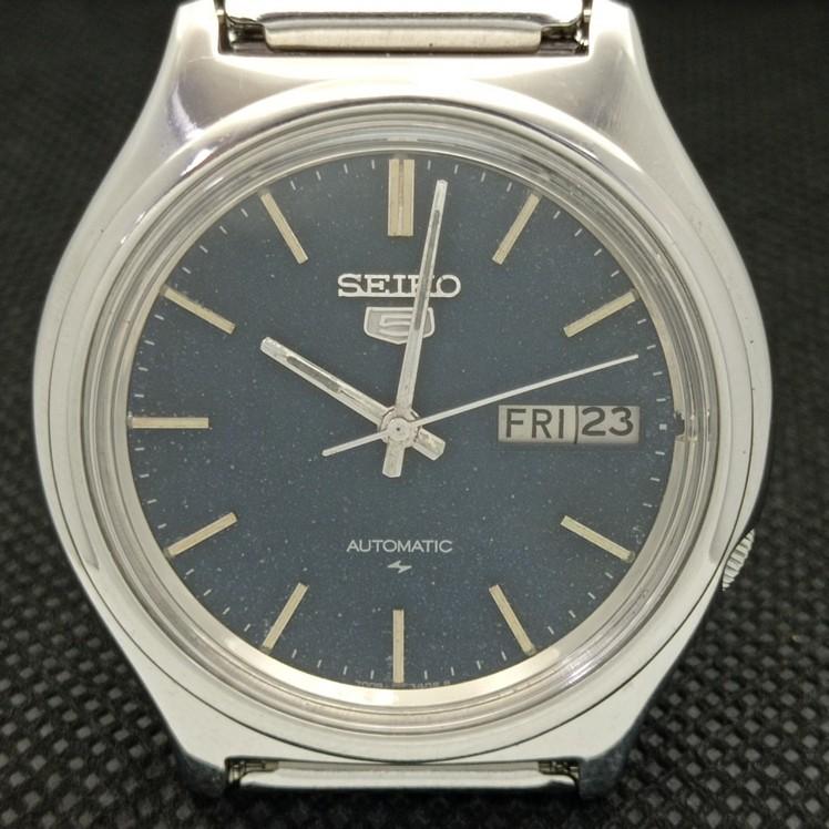 CEAS VINTAGE SECOND-HAND SEIKO 5 AUTOMATIC 7009A JAPONIA BĂRĂTESC CADRAN ORIGINAL a415719-2 SKU621d-a415719