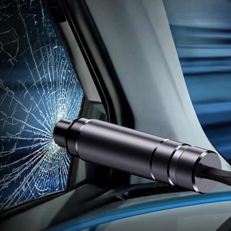 Car Safety Hammer Aluminum Alloy Car Life Hammer Multifunctional Underwater Emergency Tungsten Steel Escape Hammer Mini Window B