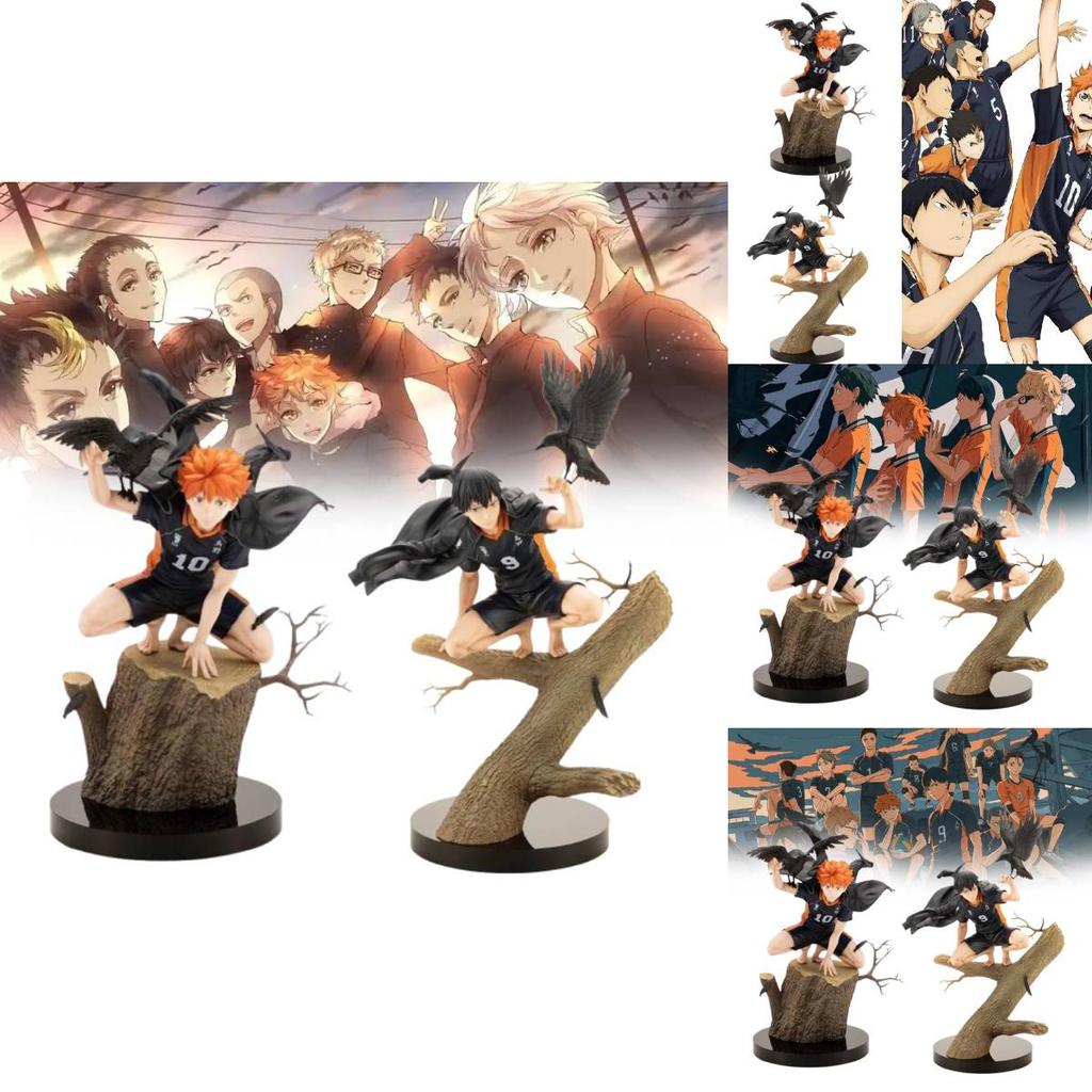 High-quality Pvc Haikyuu Gk Figure Of Hinata Shoyo And Kageyama Tobio With Detailed Base