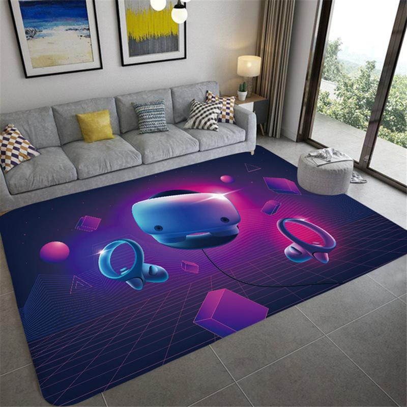 Game Console Carpet for Household Gaming Room Area Cloakroom Bedroom Bedside Soft Big Size Mats Coffee Tables Decor Foot Rug