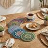 8 Pcs Wooden Coasters, Waterproof & Stain Proof, for Table Decor Placemats, Natural Wood Look, Durable