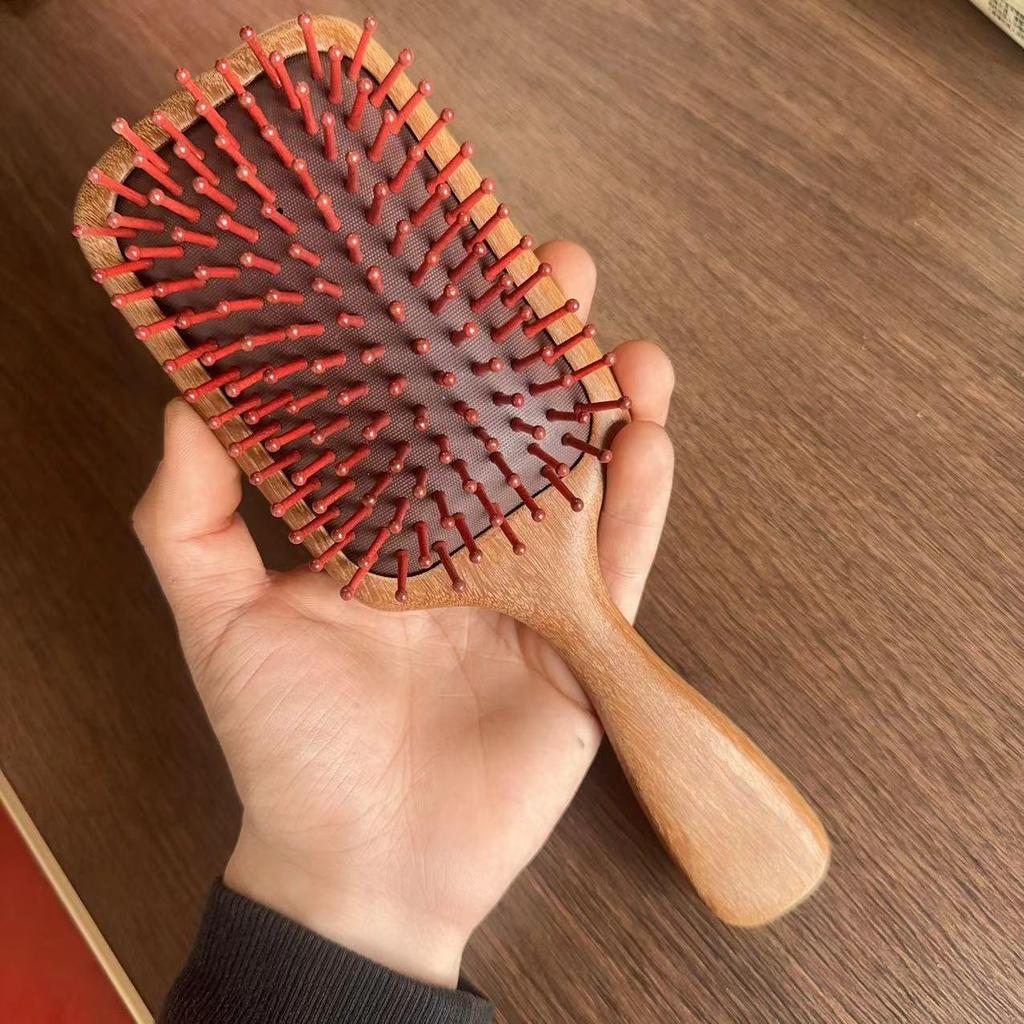 Dragon & Phoenix Sandalwood Air Cushion Comb - Extra Large Massage Comb for Smooth Hair & Scalp Therapy