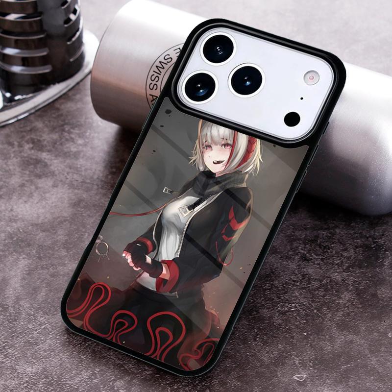 W Arknights Girl Phone Case For iPhone 17,16e,15,14,13,12,11,Mini,Pro,MAX soft Silicone Cover